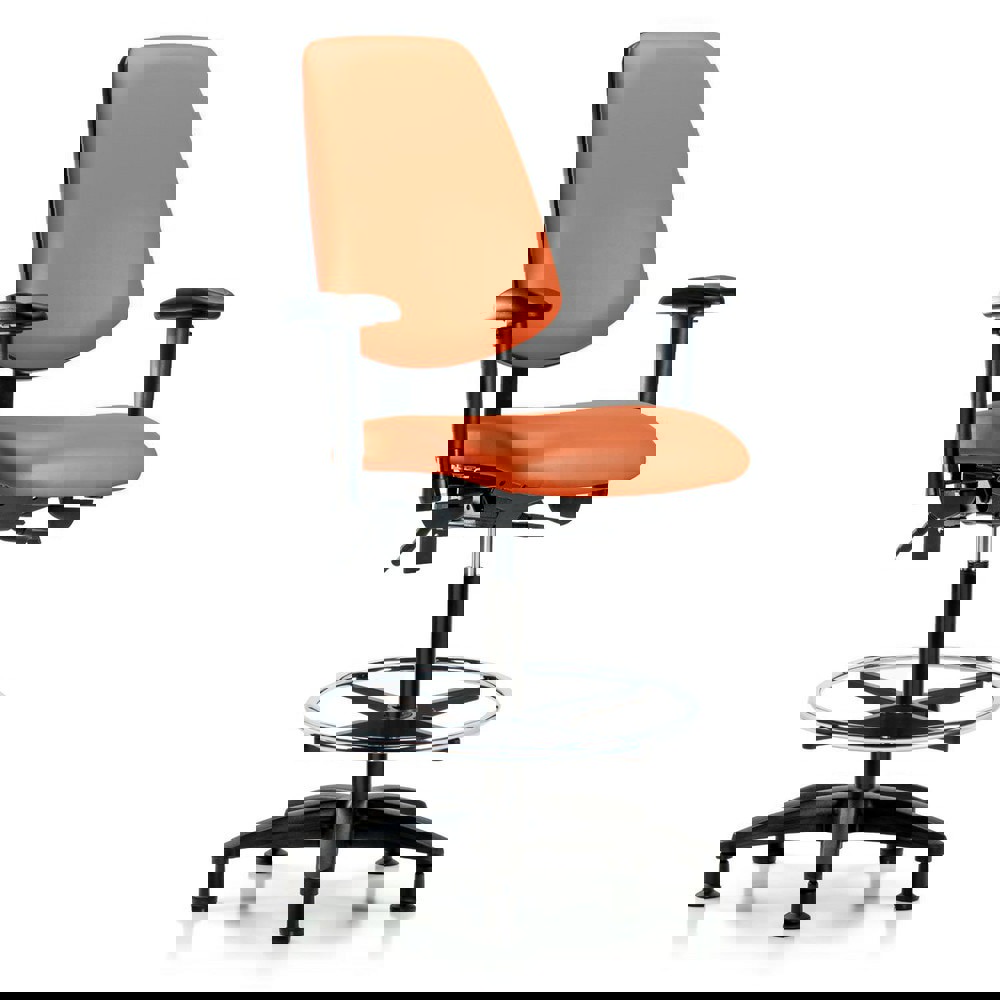 Task Chair: Vinyl, Orange Kist