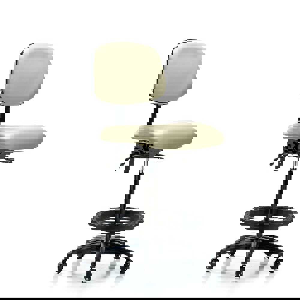 Task Chair: Vinyl, Adobe White