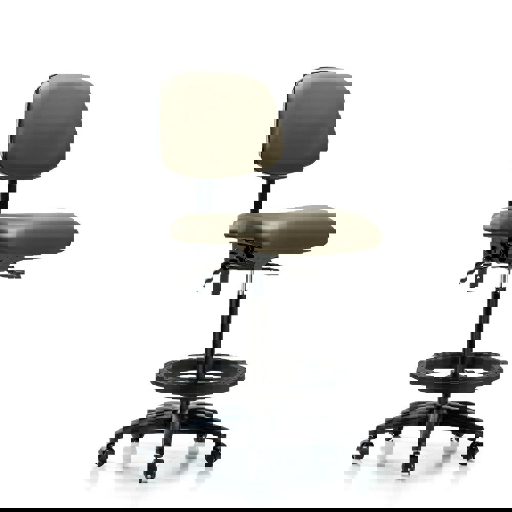 Task Chair: Vinyl, Taupe