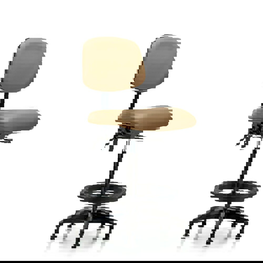 Task Chair: Vinyl, Taupe