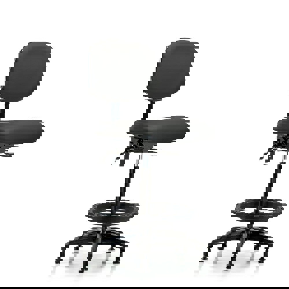 Task Chair: Vinyl, Charcoal