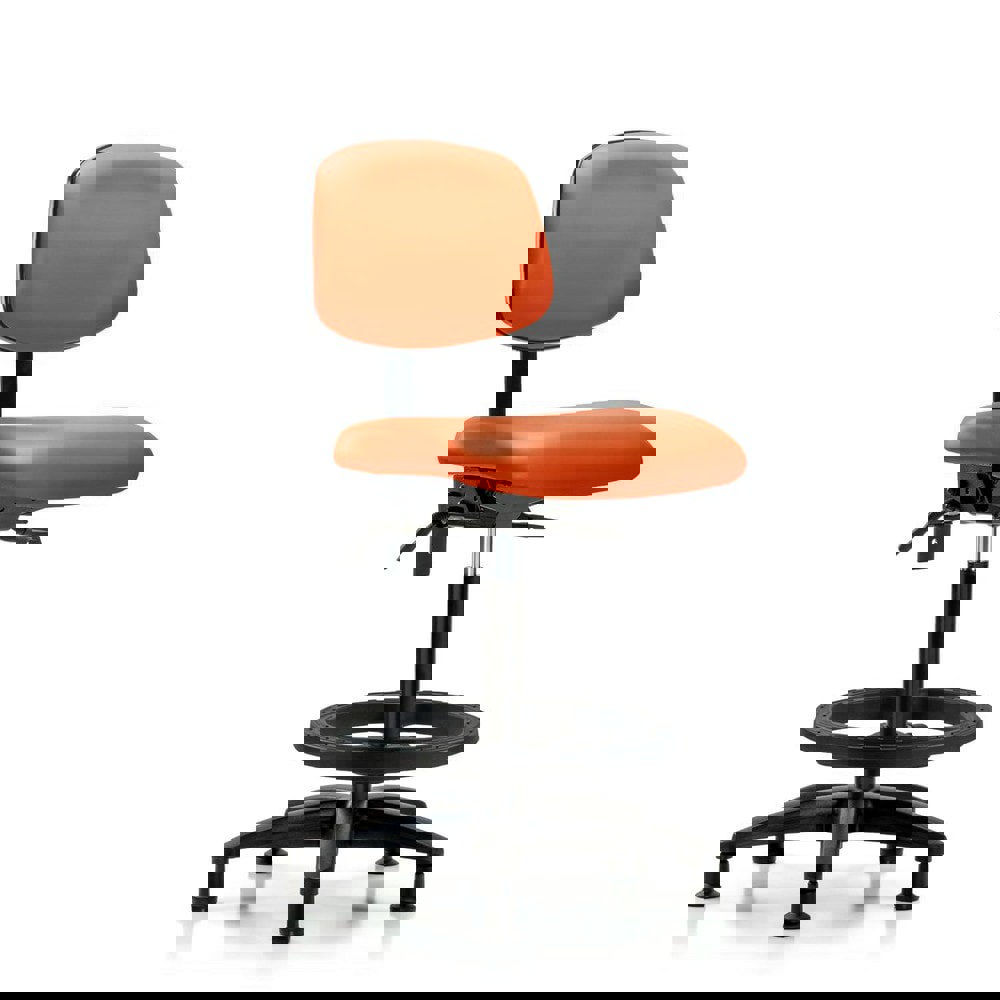 Task Chair: Vinyl, Orange Kist