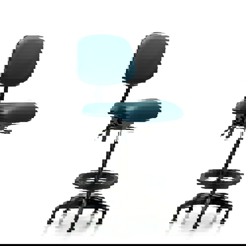 Task Chair: Vinyl, Marine Blue