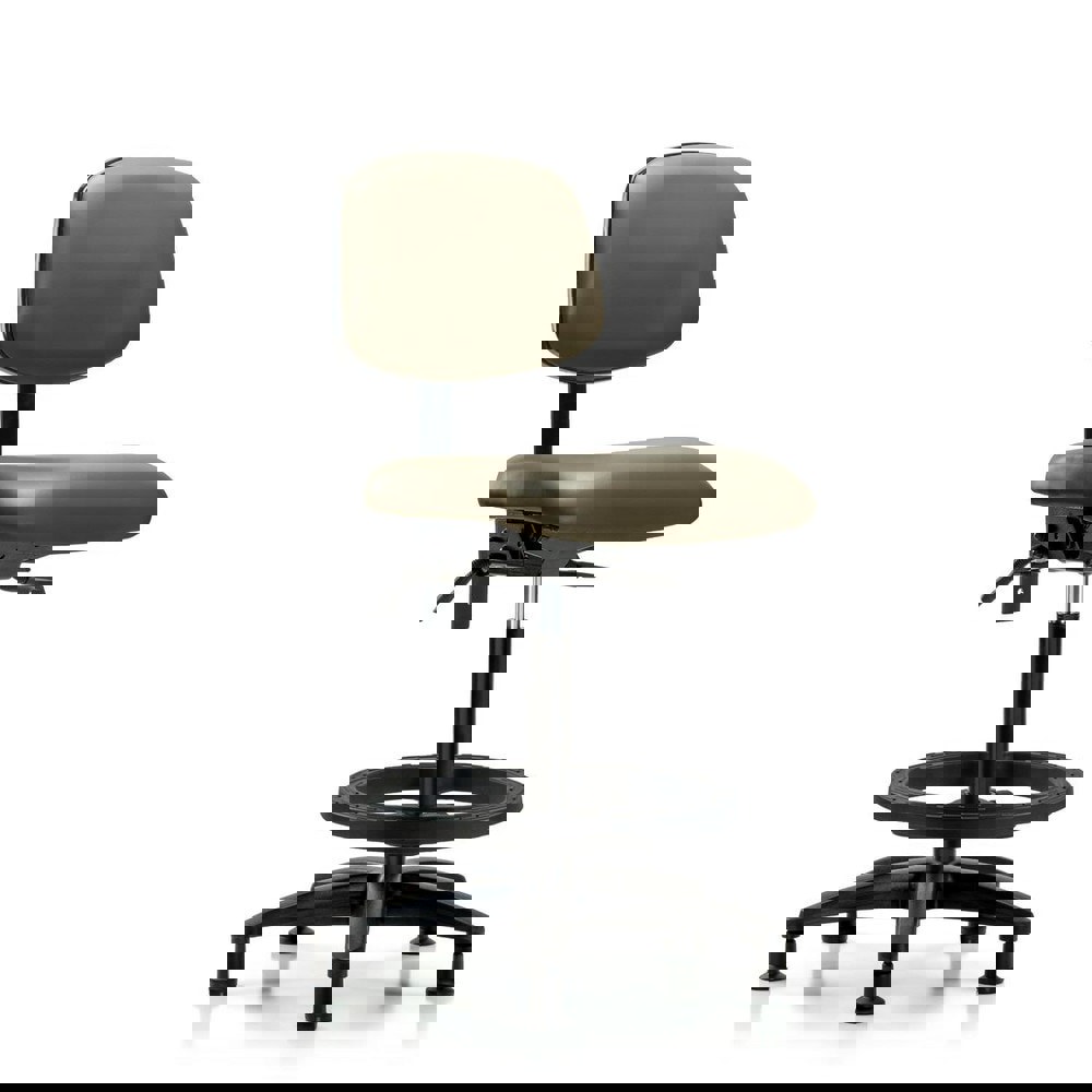 Task Chair: Vinyl, Taupe