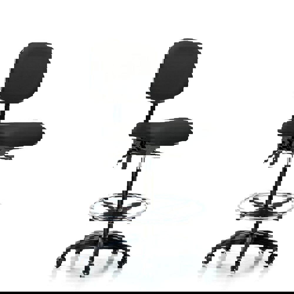 Task Chair: Vinyl, Black