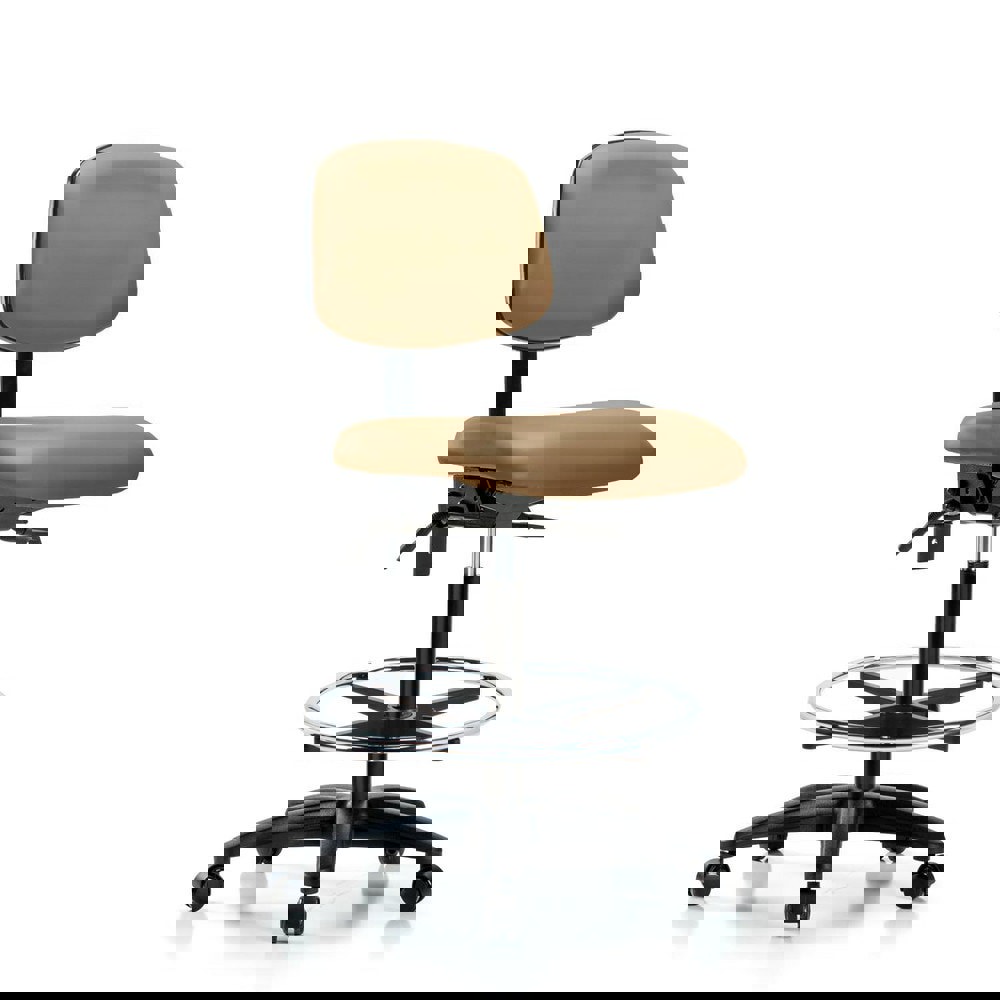 Task Chair: Vinyl, Taupe