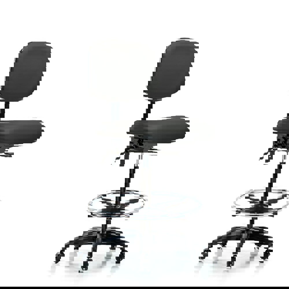 Task Chair: Vinyl, Charcoal