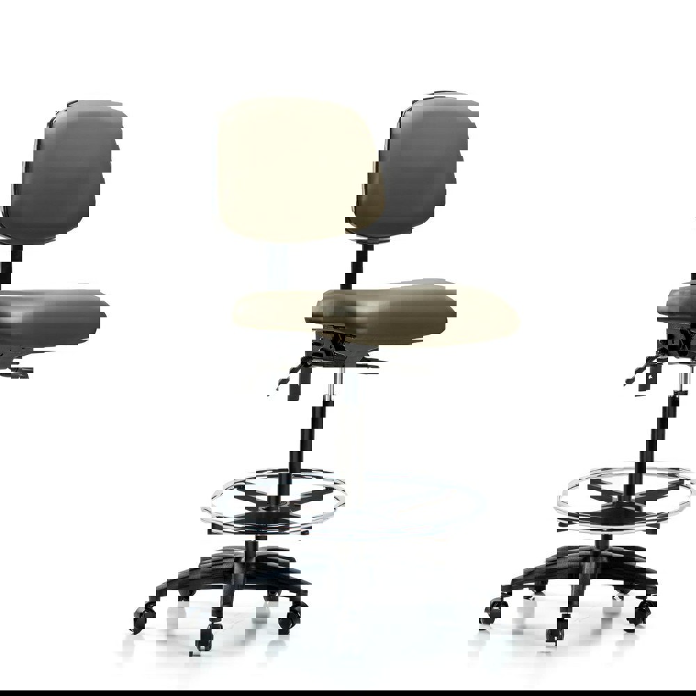 Task Chair: Vinyl, Taupe