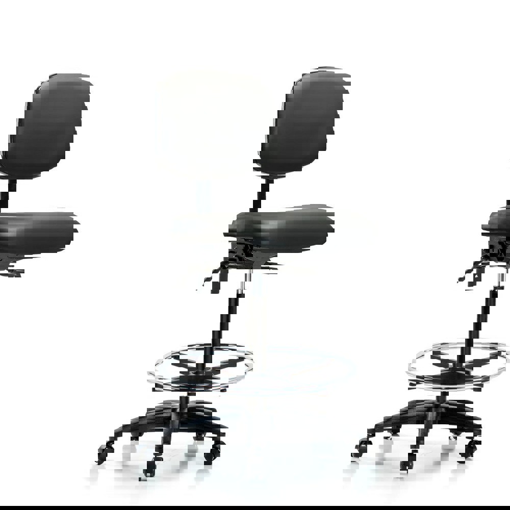 Task Chair: Vinyl, Carbon