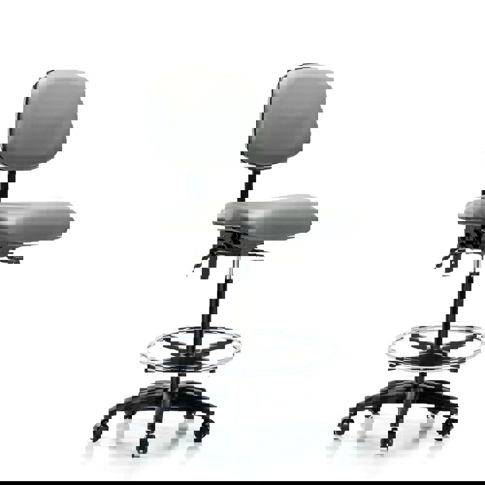 Task Chair: Vinyl, Sterling