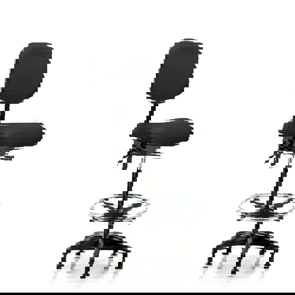 Task Chair: Vinyl, Black