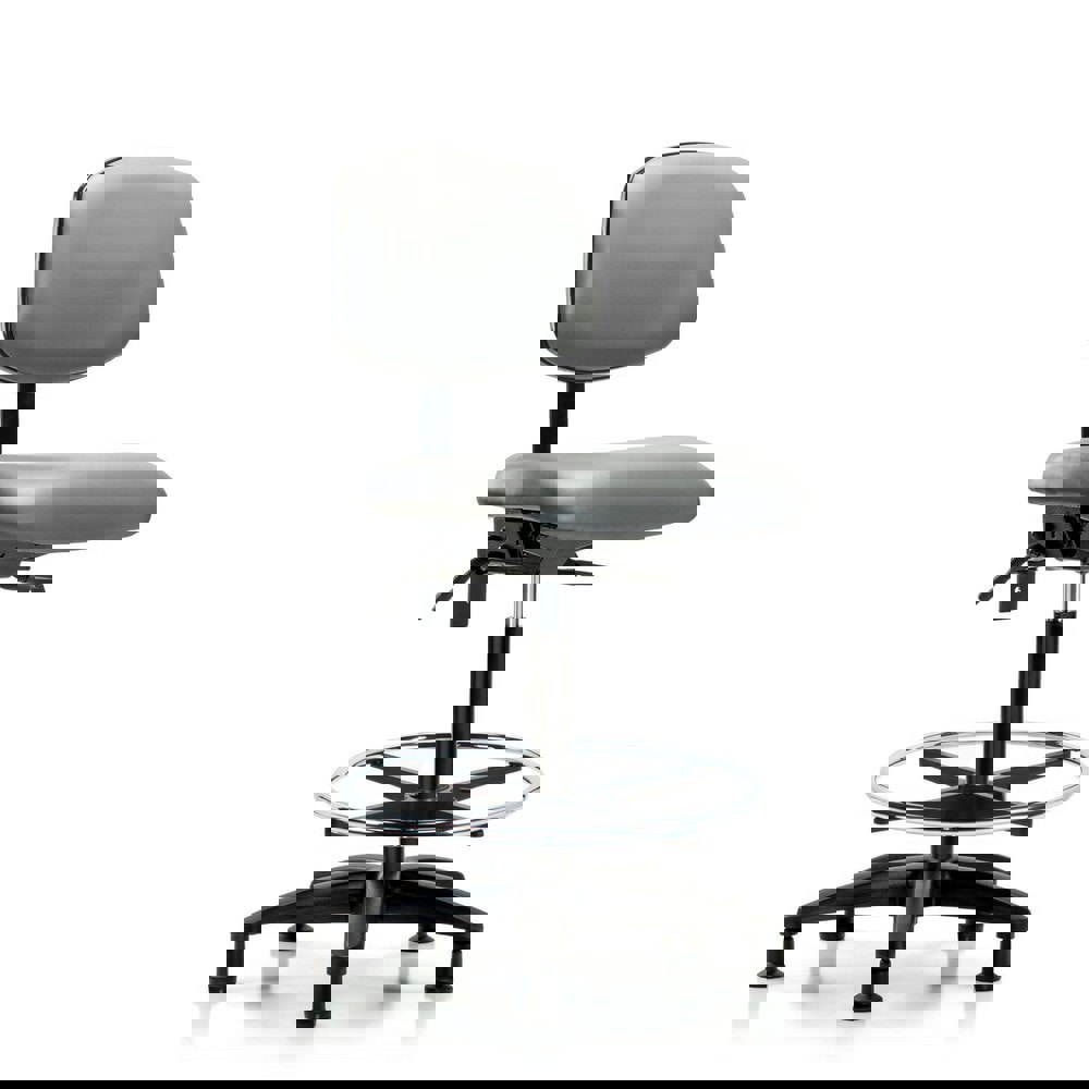 Task Chair: Vinyl, Sterling