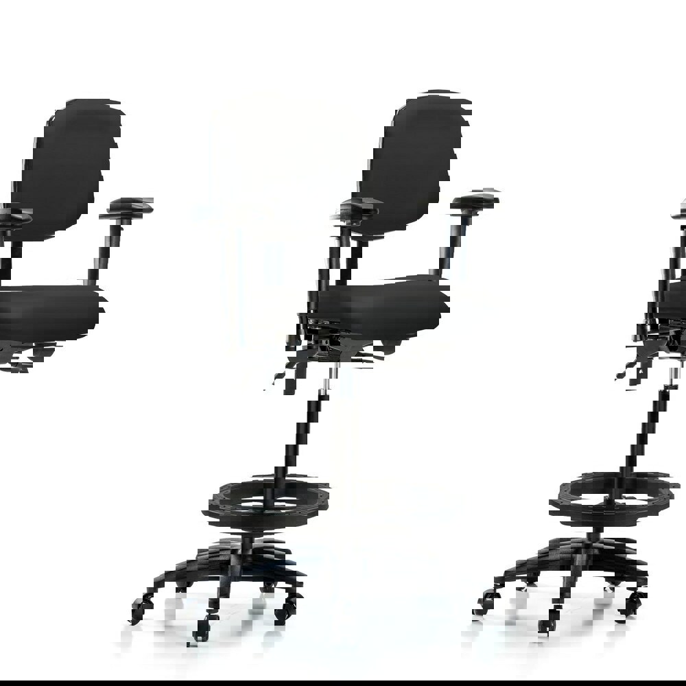 Task Chair: Vinyl, Black