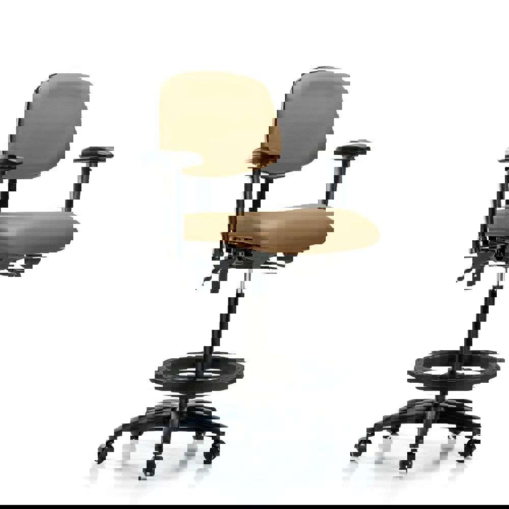 Task Chair: Vinyl, Taupe