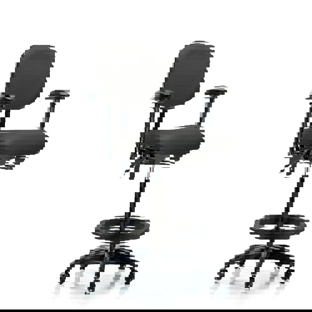 Task Chair: Vinyl, Charcoal