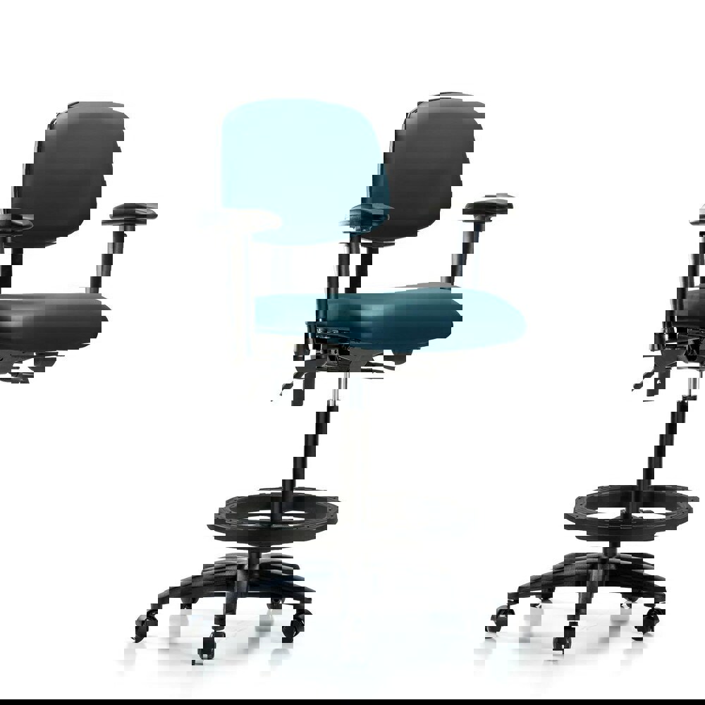 Task Chair: Vinyl, Marine Blue