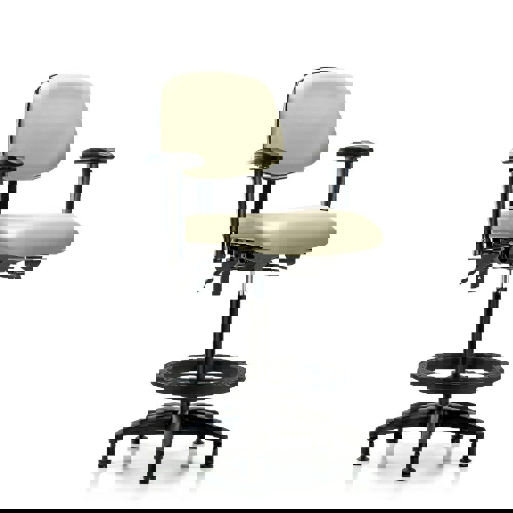 Task Chair: Vinyl, Adobe White