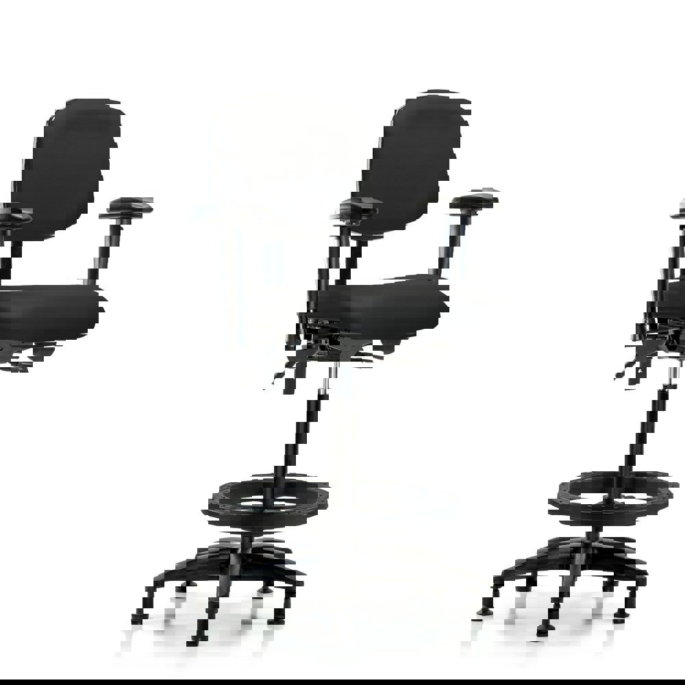 Task Chair: Vinyl, Black