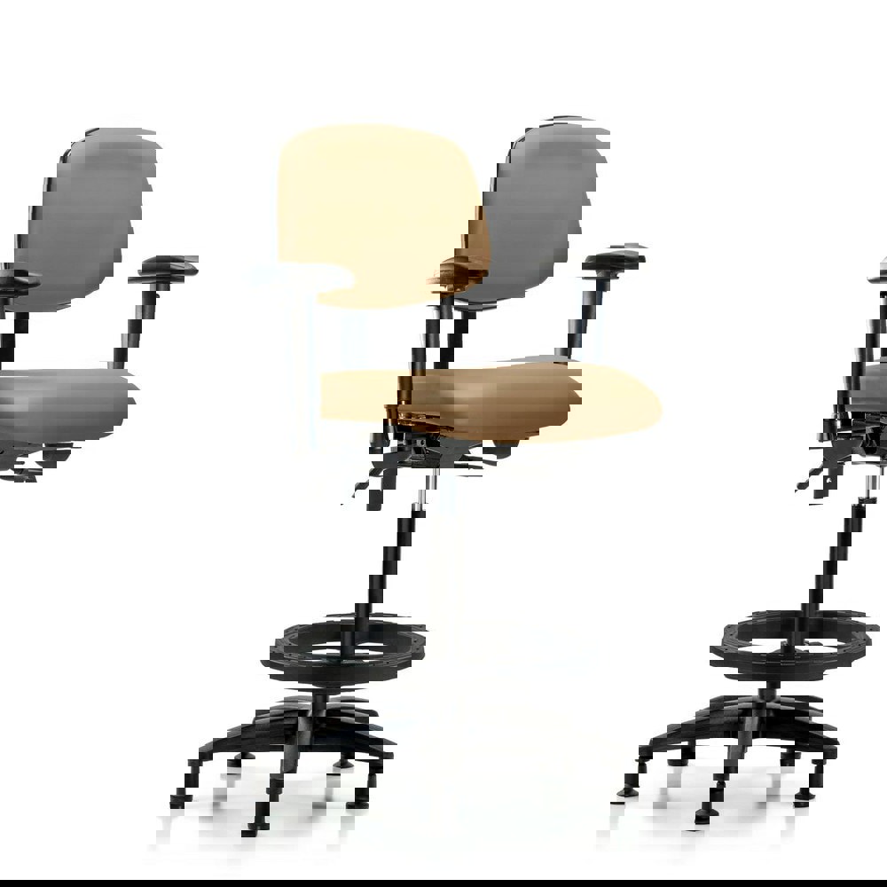 Task Chair: Vinyl, Taupe