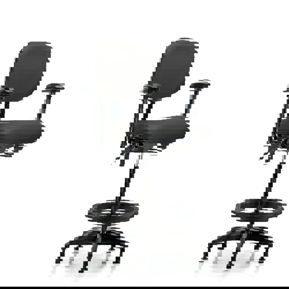 Task Chair: Vinyl, Charcoal