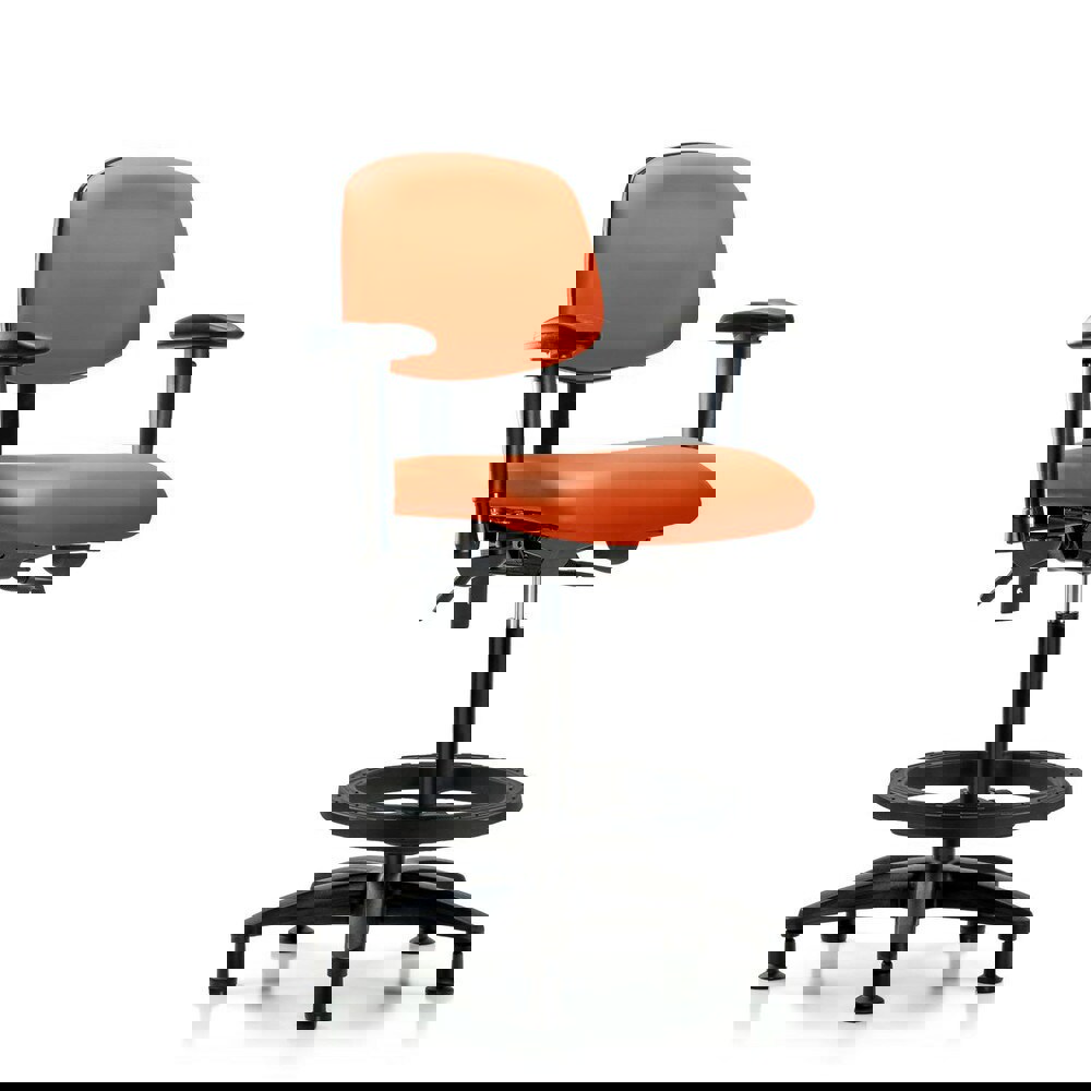 Task Chair: Vinyl, Orange Kist