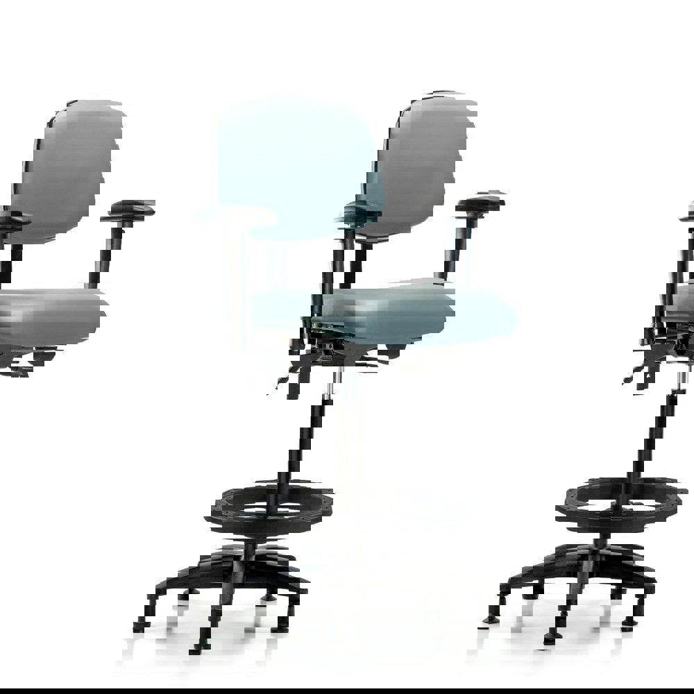 Task Chair: Vinyl, Storm