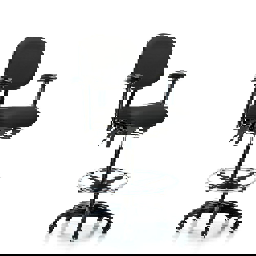 Task Chair: Vinyl, Black