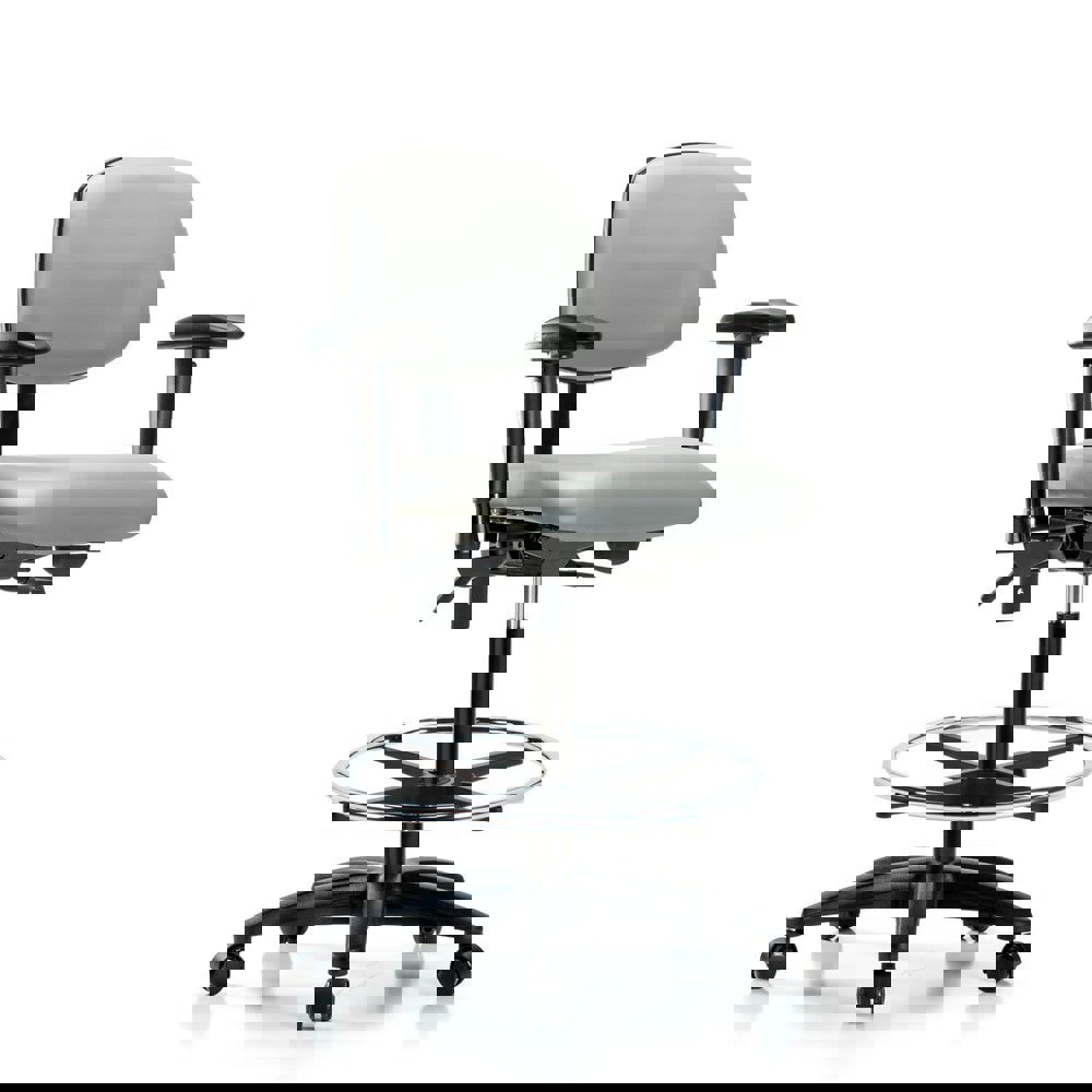 Task Chair: Vinyl, Dove