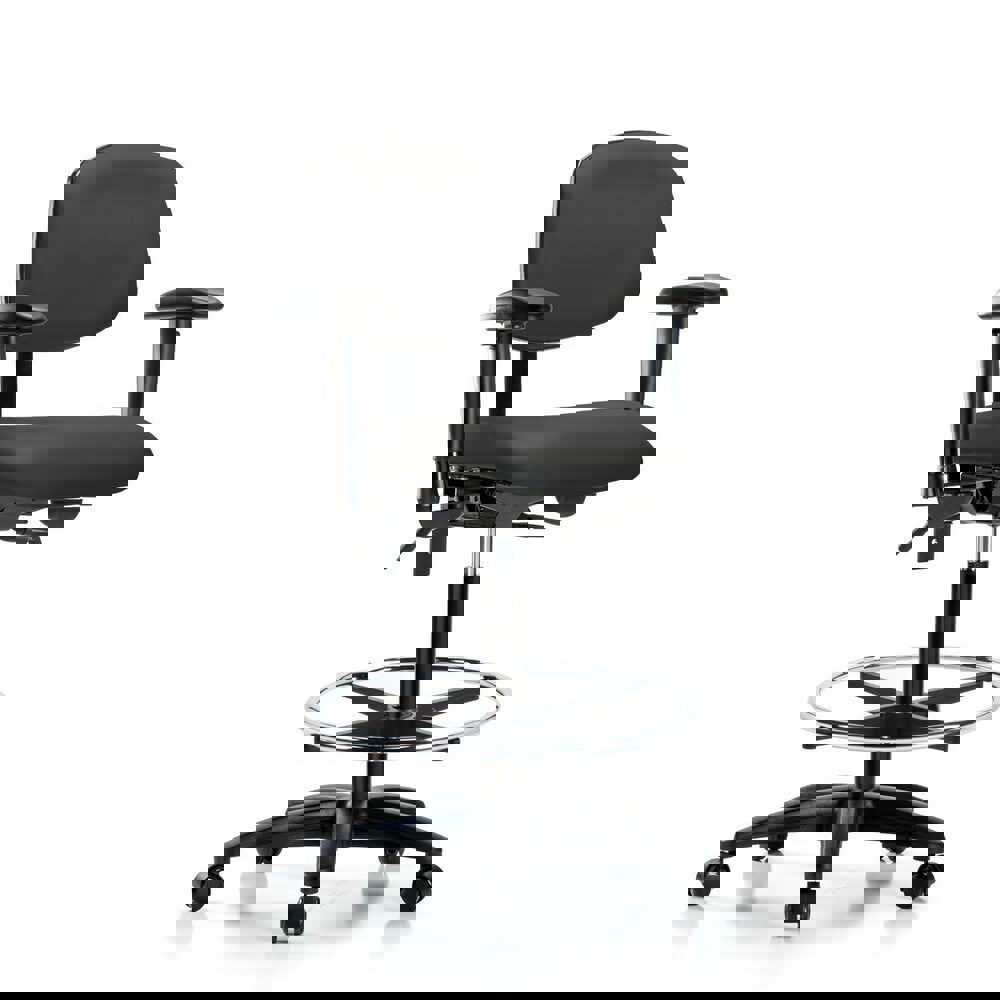 Task Chair: Vinyl, Charcoal