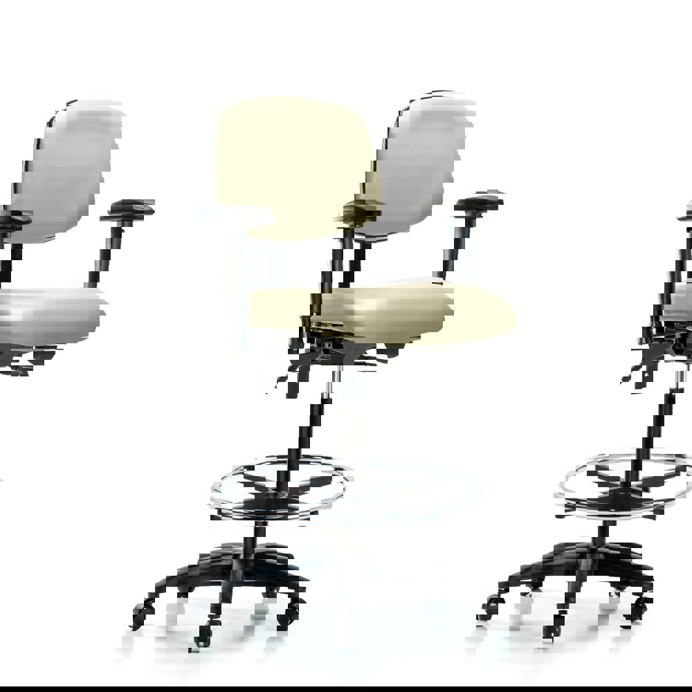 Task Chair: Vinyl, Adobe White