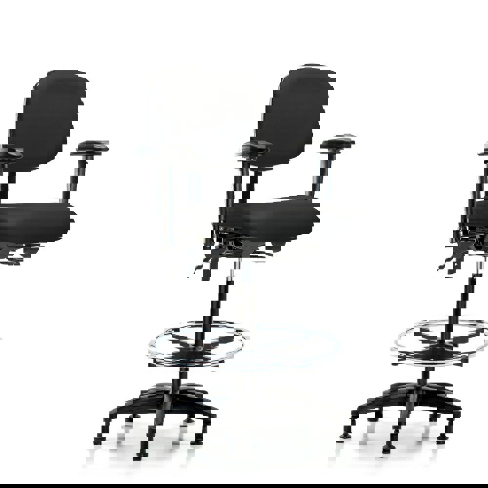 Task Chair: Vinyl, Black