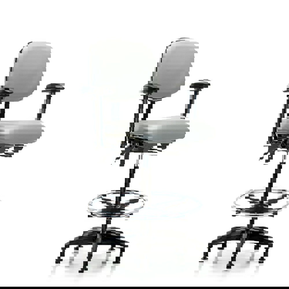 Task Chair: Vinyl, Dove