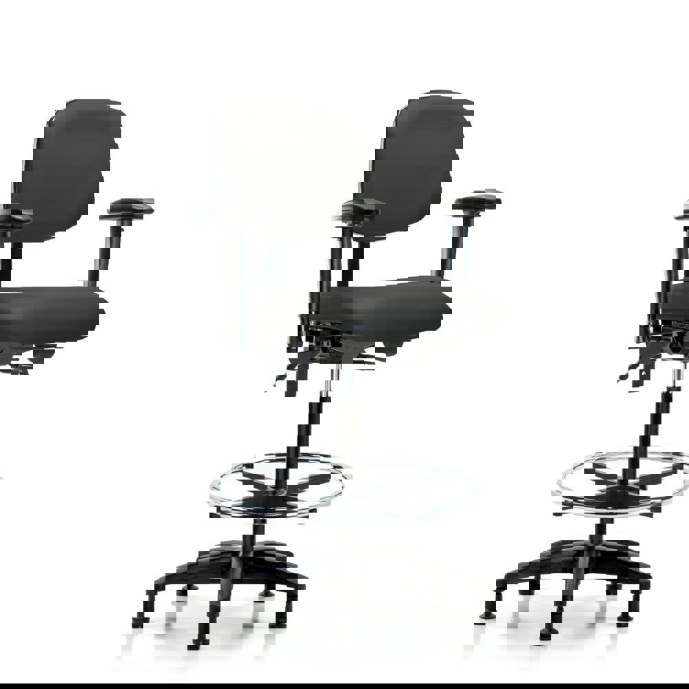 Task Chair: Vinyl, Charcoal