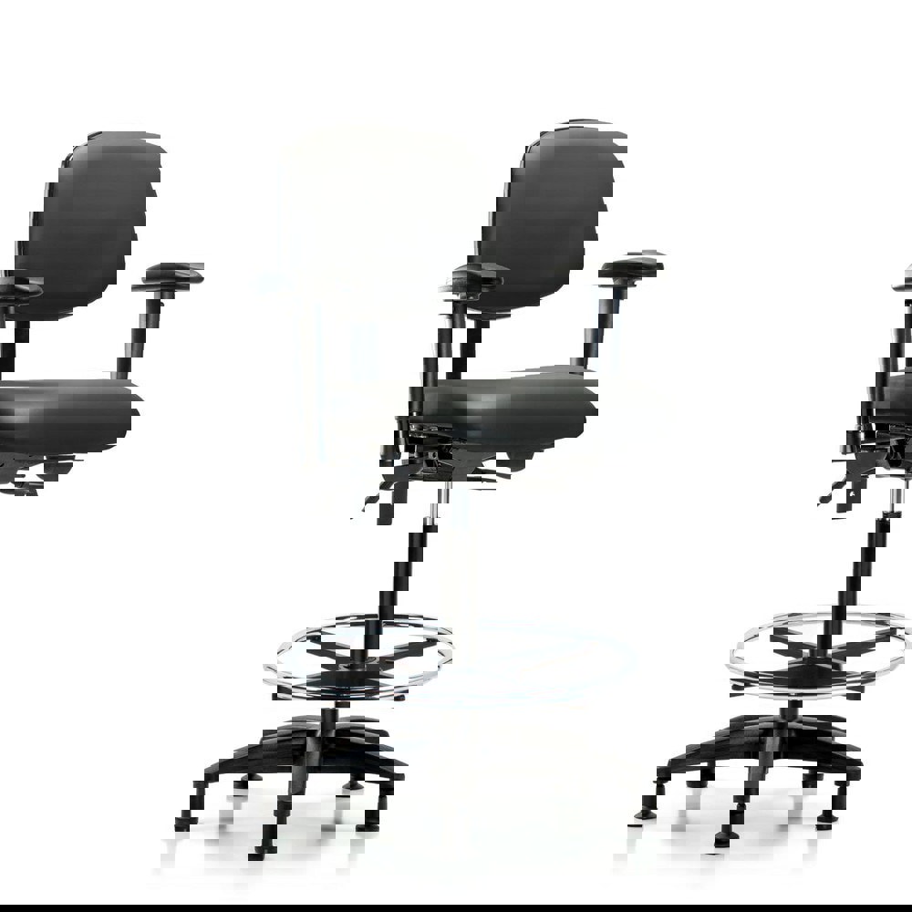 Task Chair: Vinyl, Carbon