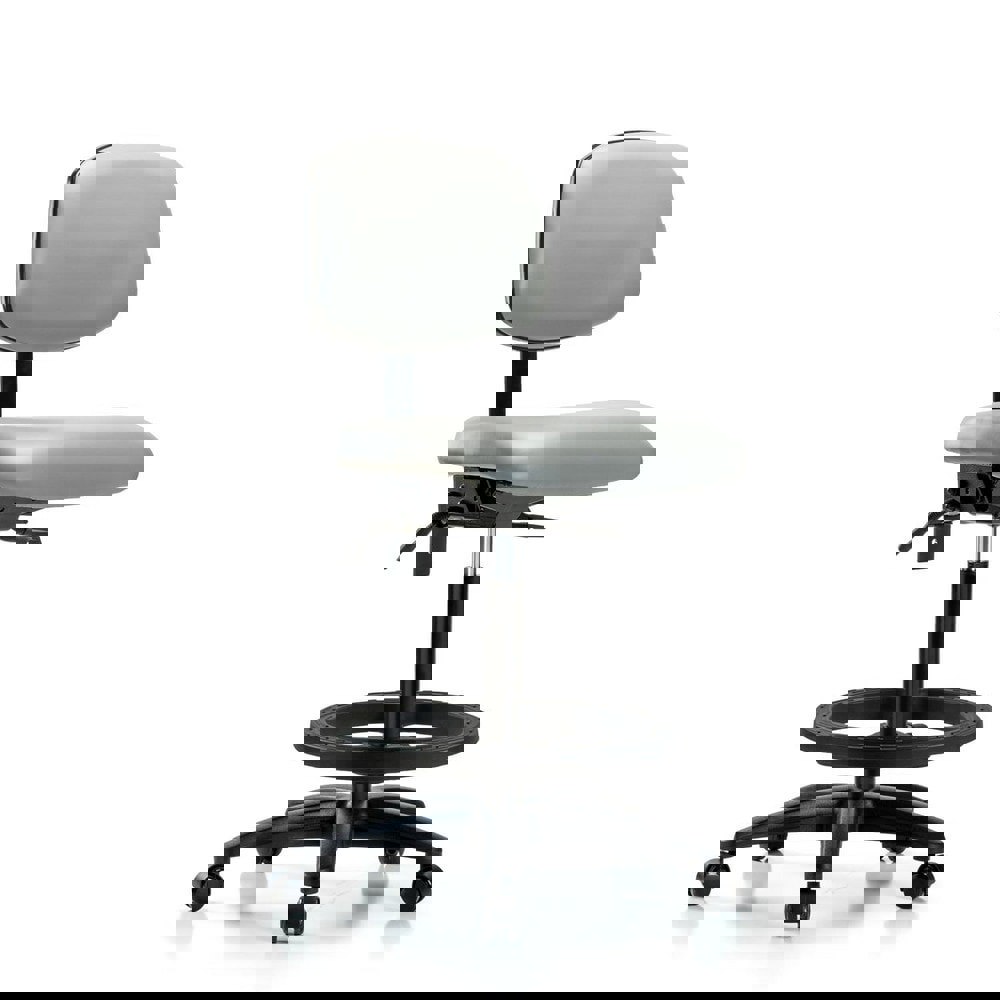 Task Chair: Vinyl, Dove