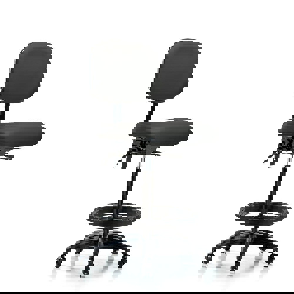 Task Chair: Vinyl, Charcoal