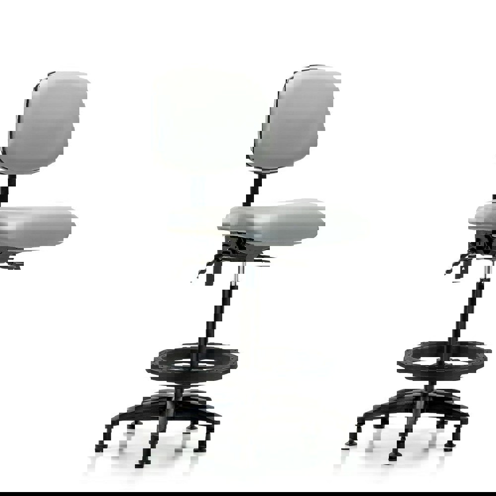 Task Chair: Vinyl, Dove