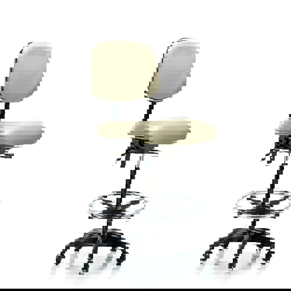 Task Chair: Vinyl, Adobe White