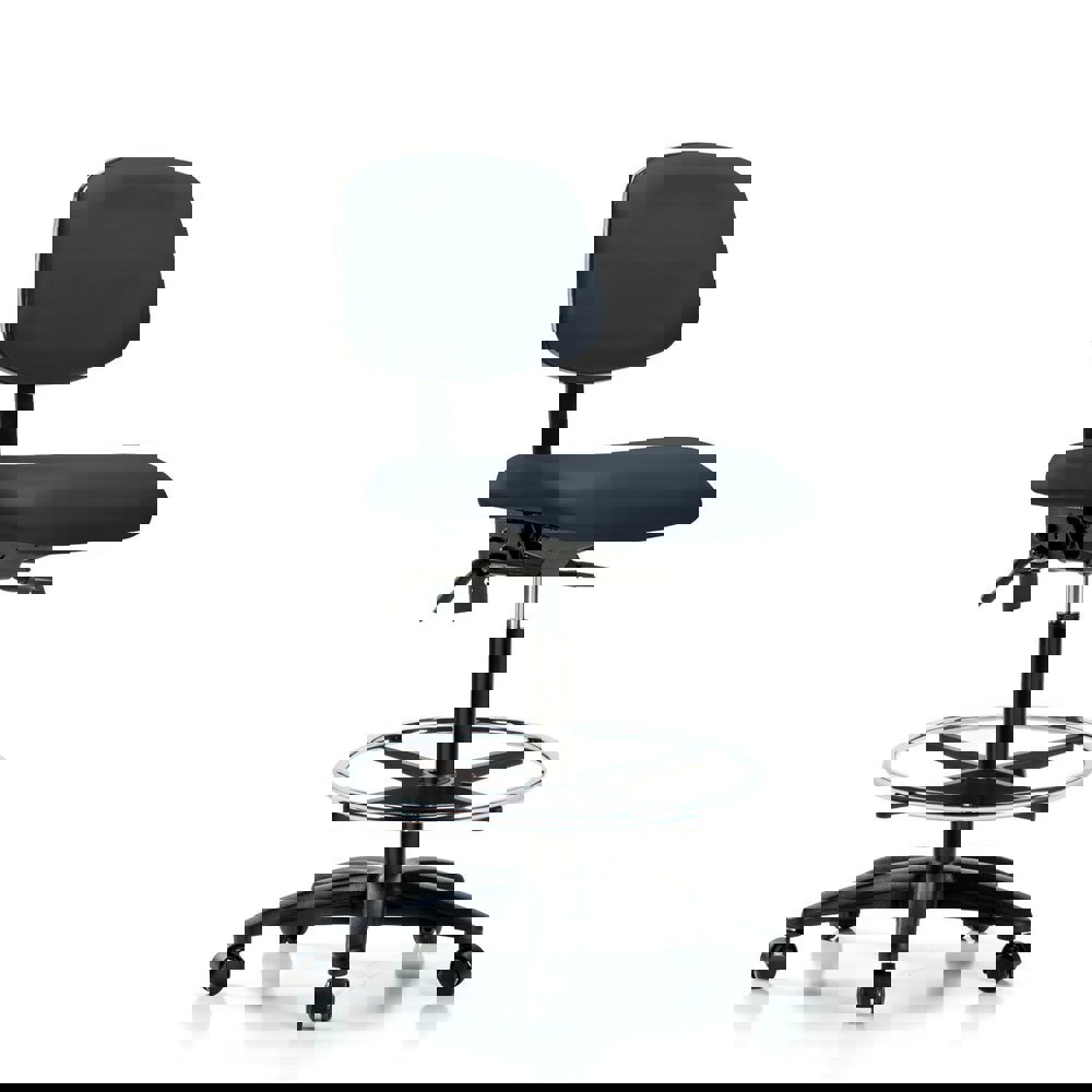 Task Chair: Vinyl, Imperial Blue