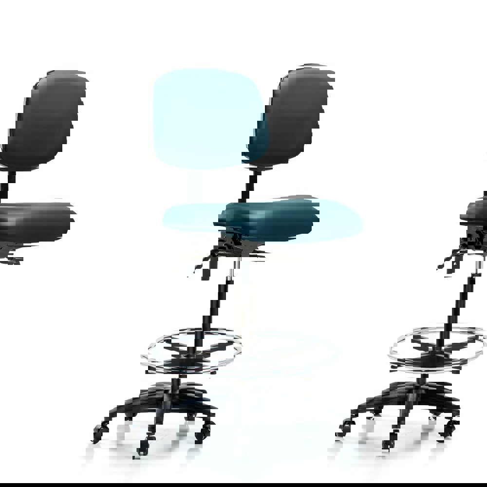 Task Chair: Vinyl, Marine Blue