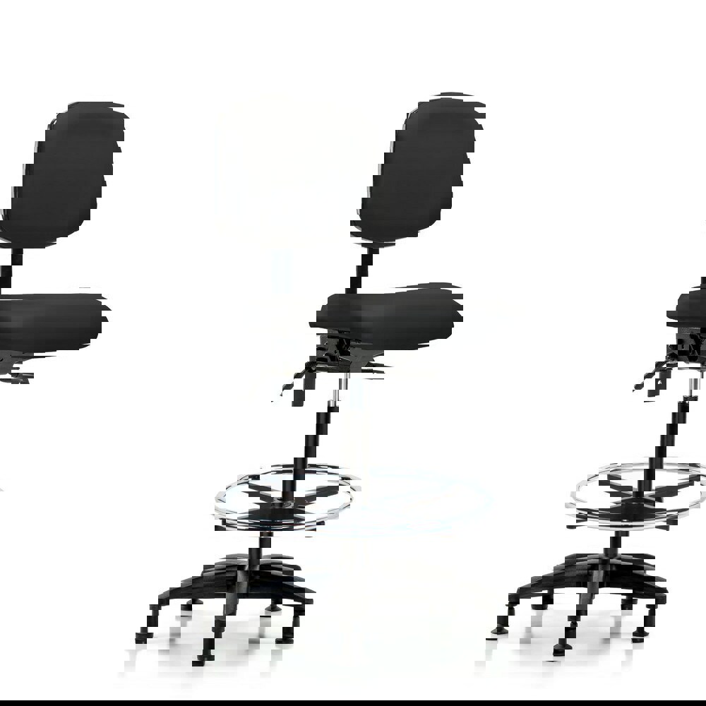 Task Chair: Vinyl, Black