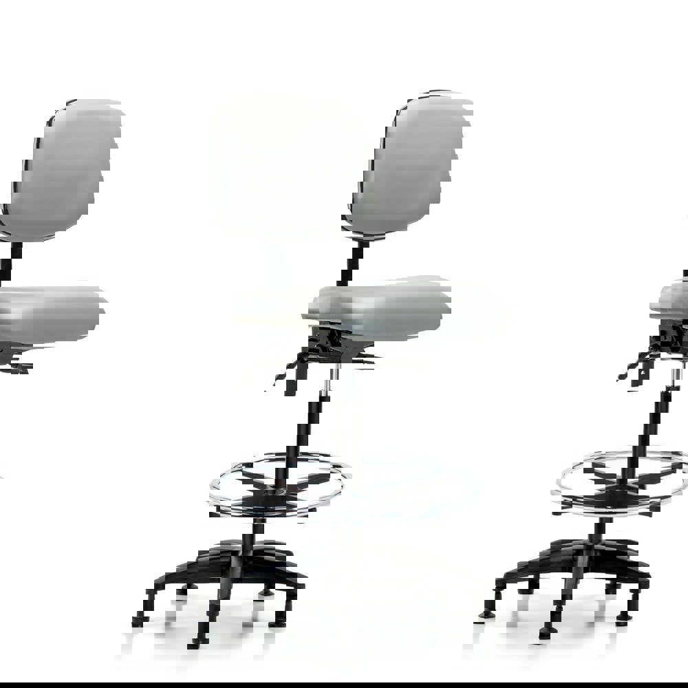 Task Chair: Vinyl, Dove