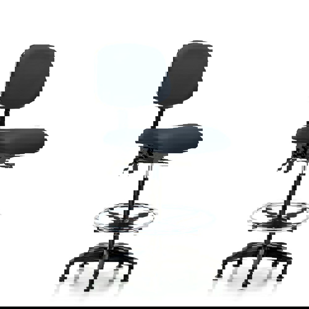 Task Chair: Vinyl, Imperial Blue