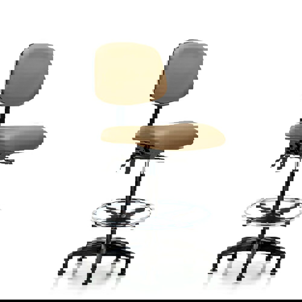 Task Chair: Vinyl, Taupe