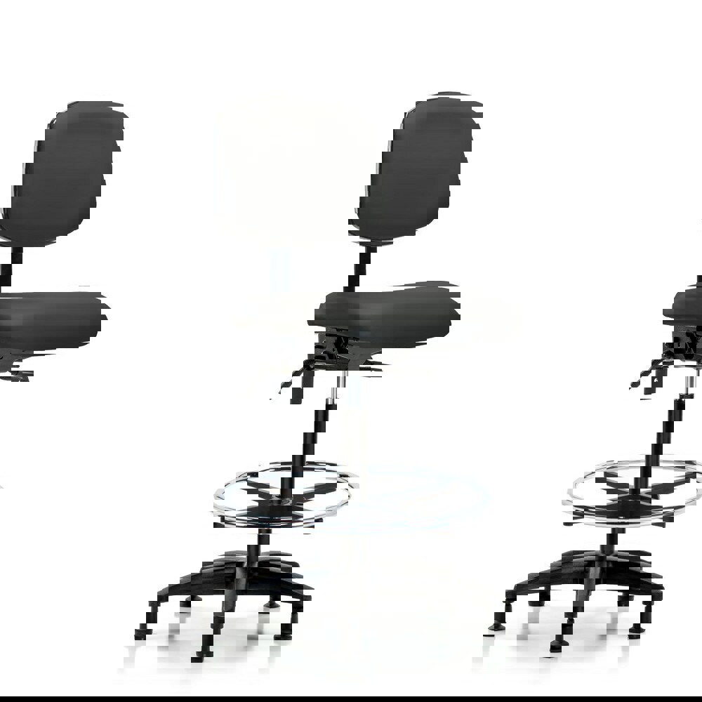 Task Chair: Vinyl, Charcoal