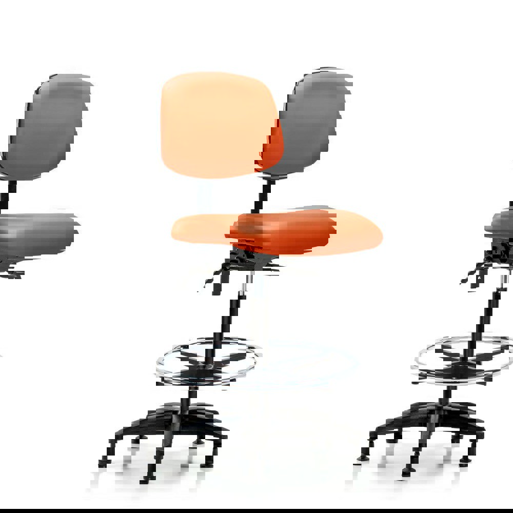 Task Chair: Vinyl, Orange Kist