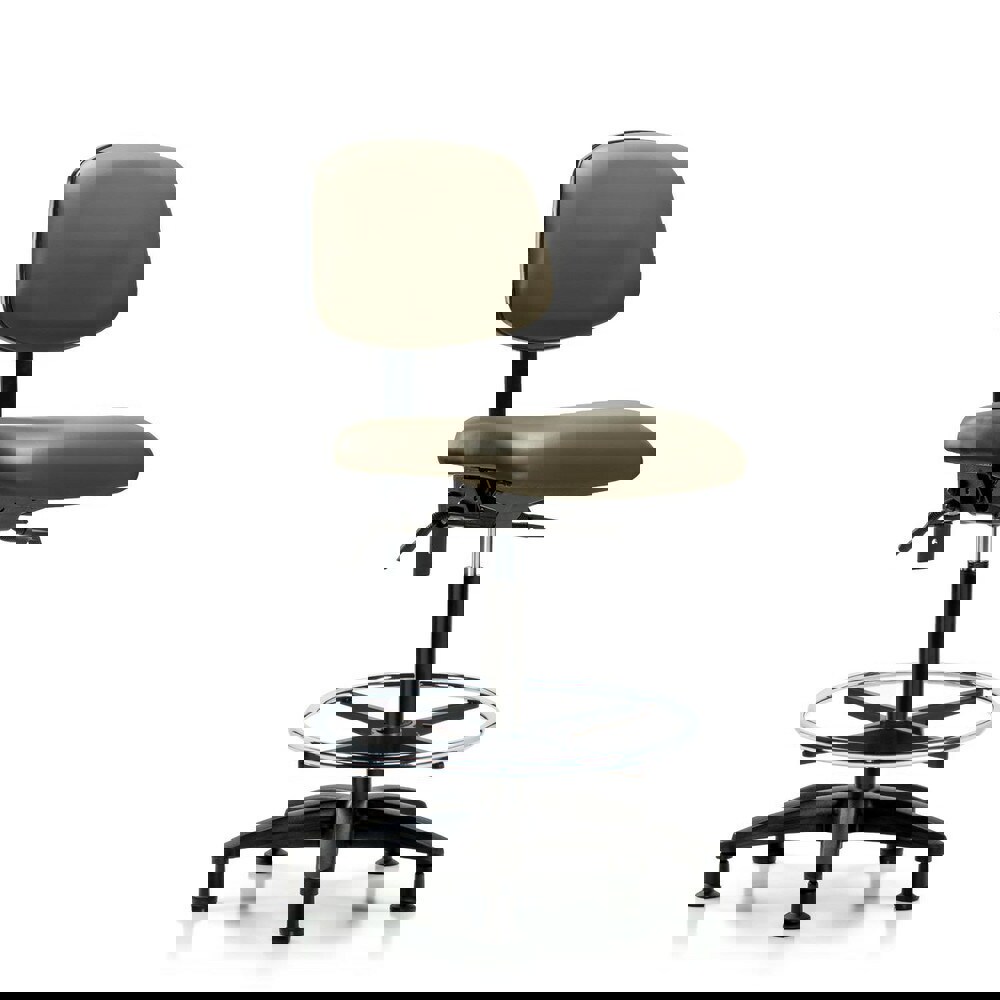 Task Chair: Vinyl, Taupe