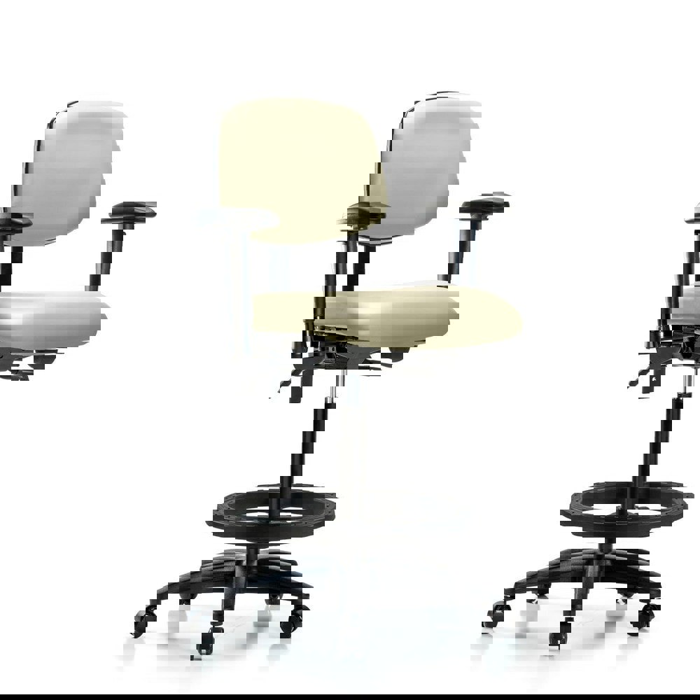 Task Chair: Vinyl, Adobe White