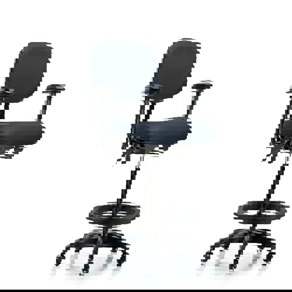 Task Chair: Vinyl, Imperial Blue