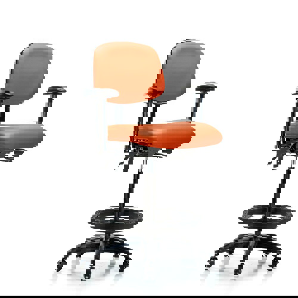 Task Chair: Vinyl, Orange Kist